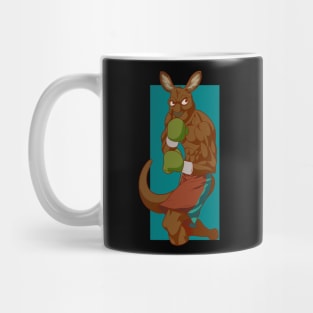 With boxing gloves - cartoon kangaroo boxer Mug